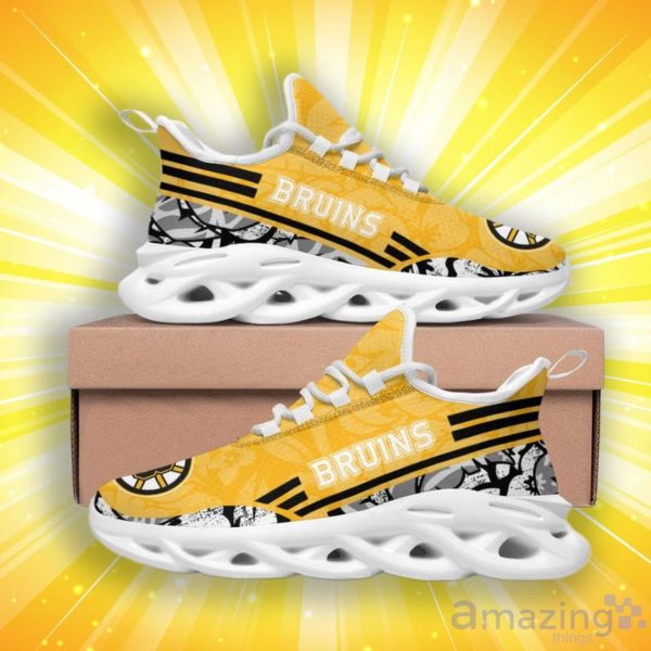 Boston Bruins Tropical Flowers Max Soul Shoes Special Style For Fans Product Photo 4