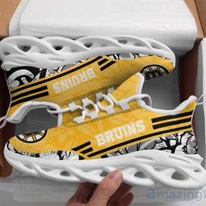 Boston Bruins Tropical Flowers Max Soul Shoes Special Style For Fans Product Photo 1