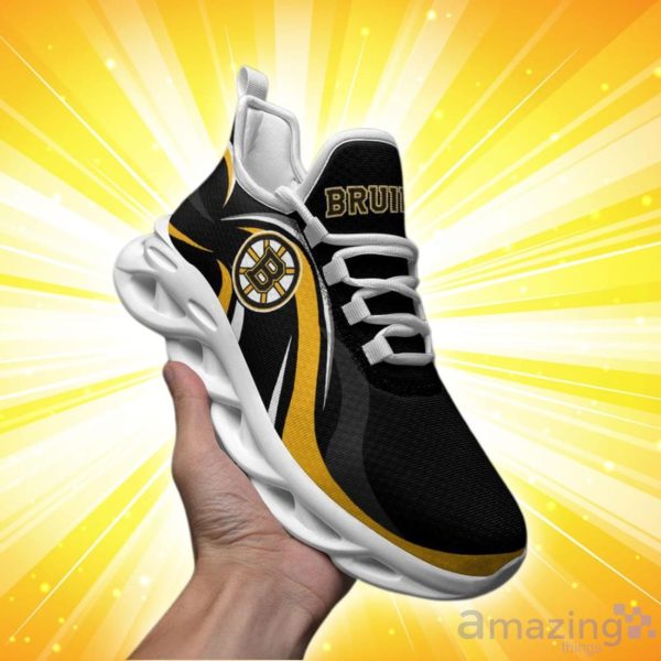 Boston Bruins Wavy Style Max Soul Shoes Special Style For Fans Product Photo 2