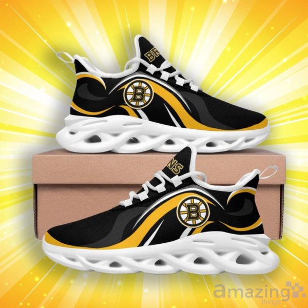 Boston Bruins Wavy Style Max Soul Shoes Special Style For Fans Product Photo 4