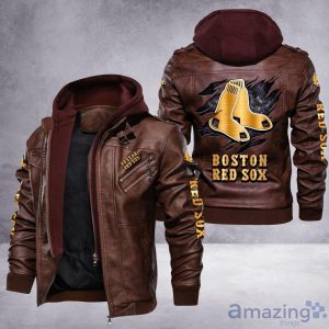 Boston Red Sox Leather Jacket For Fans Product Photo 2