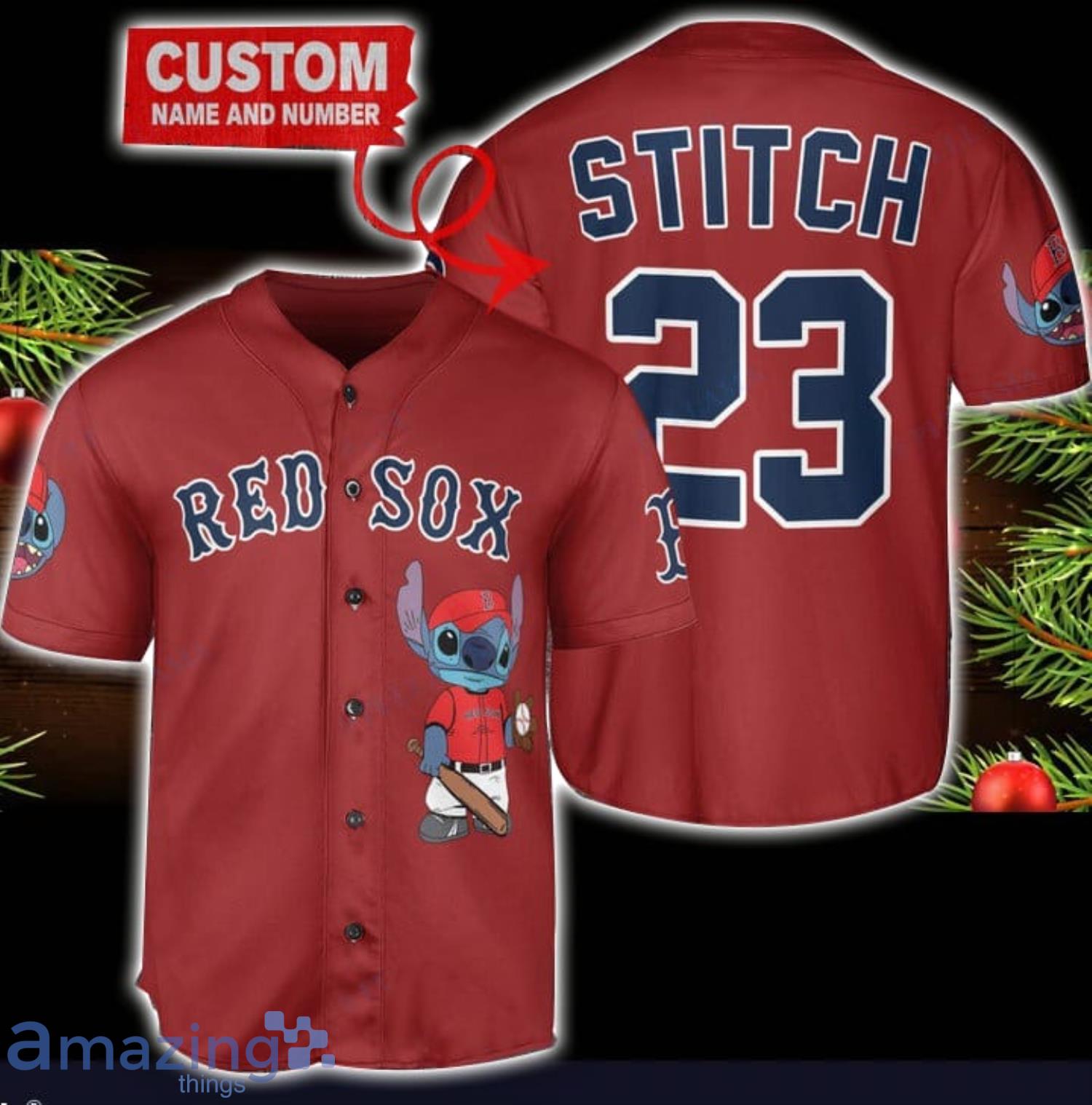 Boston Red Sox Sport Team Personalized Name MLB Fans Stitch
