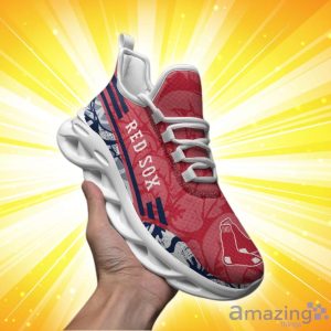 Boston Red Sox Tropical Flowers Max Soul Shoes Special Style For Fans Product Photo 2