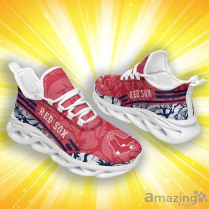 Boston Red Sox Tropical Flowers Max Soul Shoes Special Style For Fans Product Photo 3