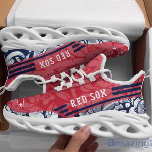 Boston Red Sox Tropical Flowers Max Soul Shoes Special Style For Fans Product Photo 1