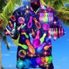 Bowling Rainbow Neon Style Limited Edition Hawaiian Shirt Best Gift