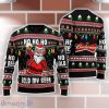 Budweiser Black Santa Hold My Beer Ho Ho Ho Ugly Christmas Sweater