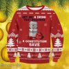 Budweiser Constitution Save Christmas Ugly Sweater Gift For Men And Women