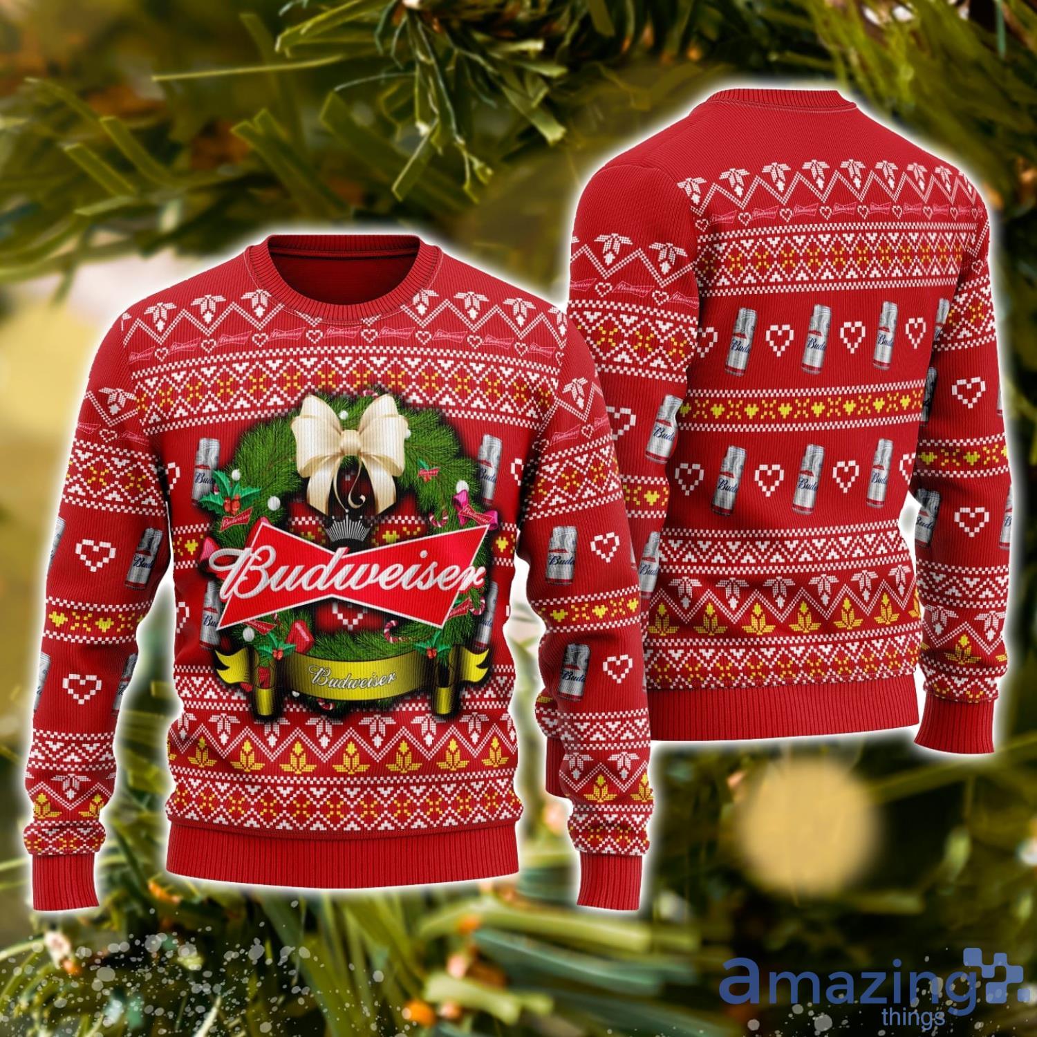 budweiser ugly sweater