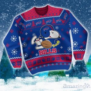 Buffalo Bills Snoopy Ugly Christmas Sweater NFL image Buffalo Bills Snoopy Ugly Christmas Sweater NFL Product Photo 2