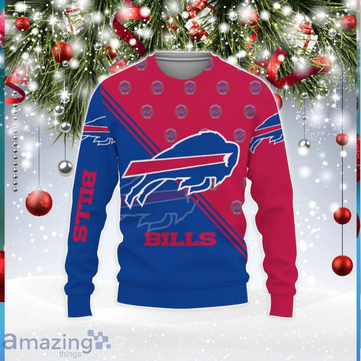 Buffalo Bills Sports American Teams Ugly Christmas Sweater image Buffalo Bills Sports American Teams Ugly Christmas Sweater Product Photo 1