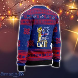 Buffalo Bills Stefon Diggs #14 Super Bowl LVII Champions 2023 Sport Player Ugly Christmas Sweater Christmas Gift image Buffalo Bills Stefon Diggs #14 Super Bowl LVII Champions 2023 Sport Player Ugly Christmas Sweater Christmas Gift Product Photo 3