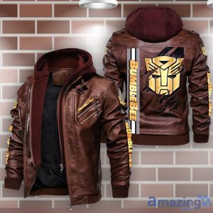 Bumblebee Leather Jacket Special Gift For Men Product Photo 2