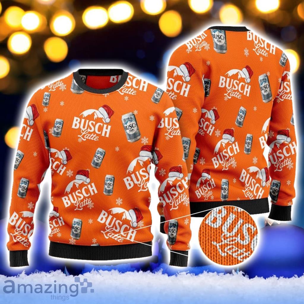 Busch Latte Ugly Christmas Sweater Gift For Men And Women image Busch Latte Ugly Christmas Sweater Gift For Men And Women Product Photo 1