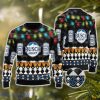 Busch Light Beer Christmas Light Black Pattern Ugly Christmas Sweater Christmas Holiday Gift