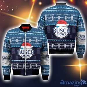 Busch Light Santa Hat 3D All Over Printed Ugly Christmas Sweater Sweatshirt Hoodie Christmas Gift Product Photo 2