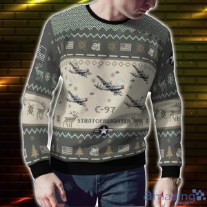 C 97 Stratofreighter C97 Ugly Christmas Sweater Veteran Christmas Gift Sweater image C-97 Stratofreighter C97 Ugly Christmas Sweater Veteran Christmas Gift Sweater Product Photo 2