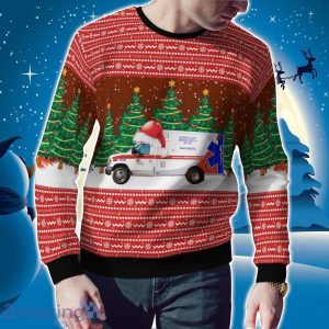 California AMR San Mateo County EMS AOP Ugly Sweater Christmas Season Gift Product Photo 2