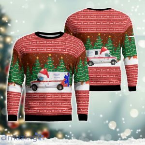 California AMR San Mateo County EMS AOP Ugly Sweater Christmas Season Gift Product Photo 1
