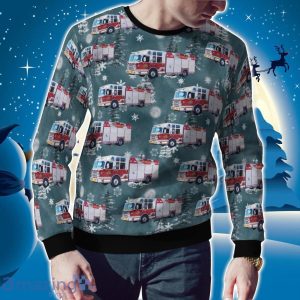 Canada Vaughan Fire and Rescue Services AOP Ugly Sweater Christmas Gift Ideas Product Photo 2