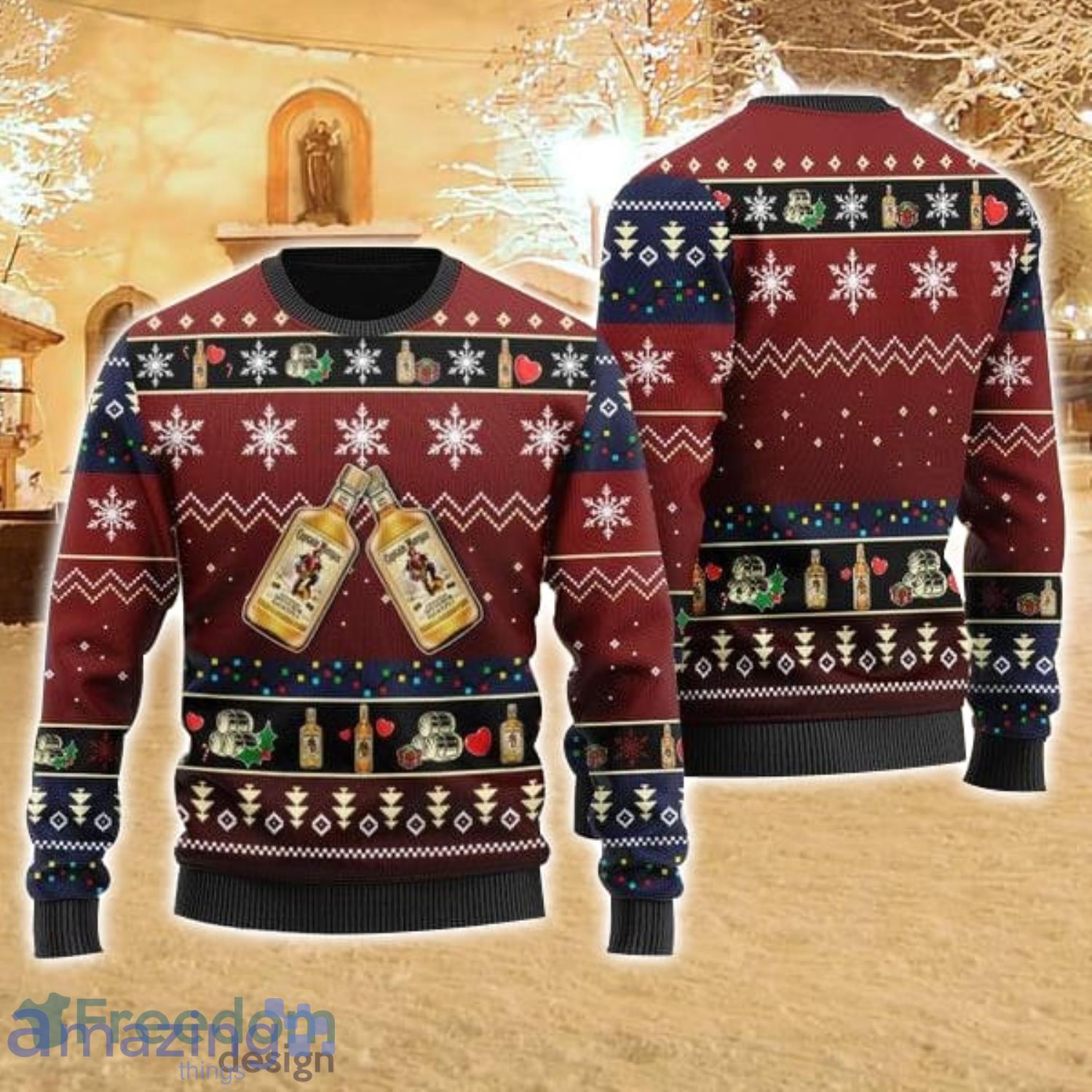 Captain Morgan Cheers Ugly Christmas Sweater Christmas Holiday Gift image Captain Morgan Cheers Ugly Christmas Sweater Christmas Holiday Gift Product Photo 1