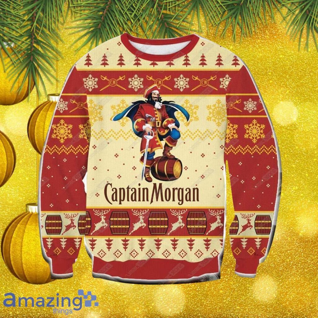 Captain Morgan Christmas Ugly Sweater Gift For Men And Women image Captain Morgan Christmas Ugly Sweater Gift For Men And Women Product Photo 1