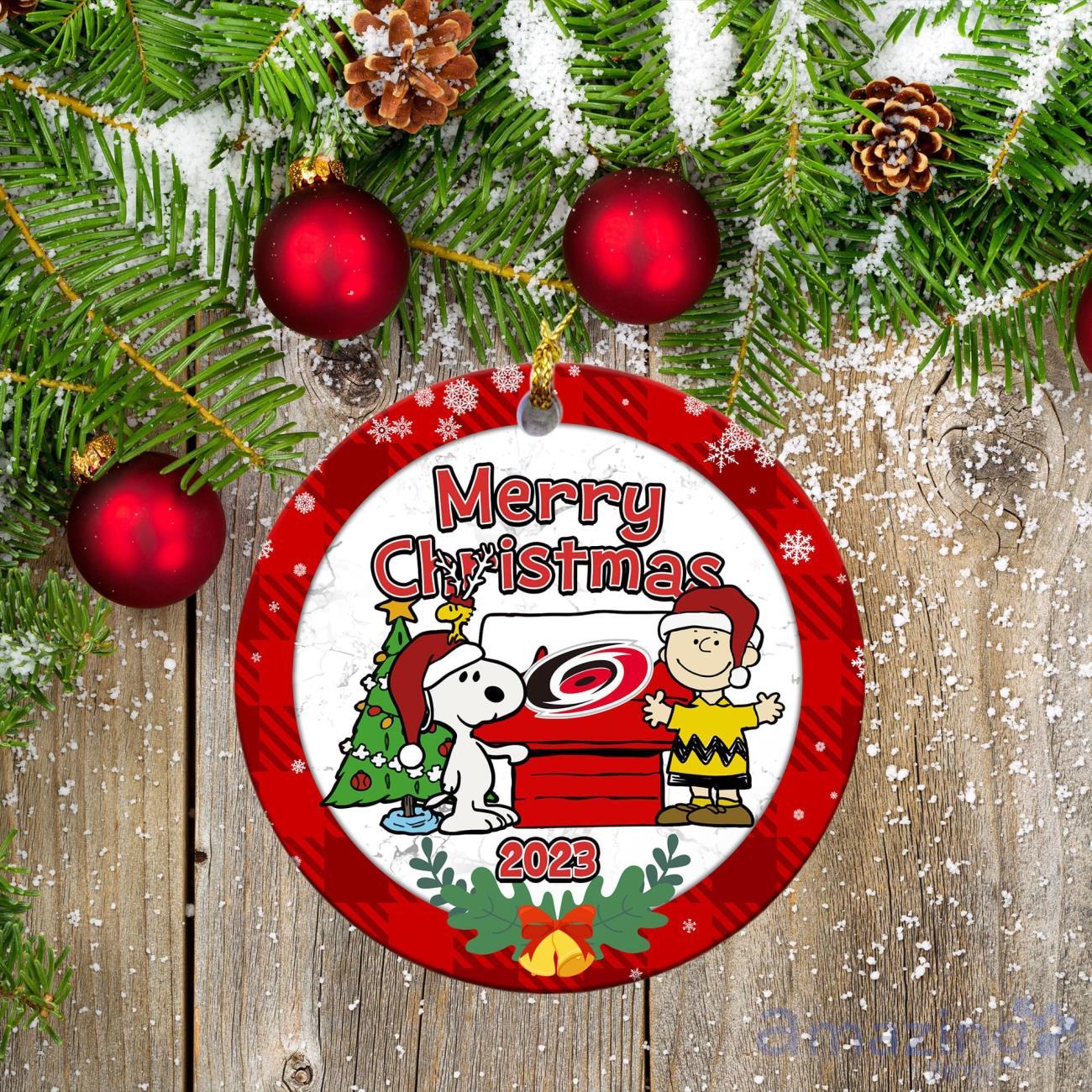 Carolina Hurricanes Ceramic Ornament Snoopy Christmas Special Gift image Carolina Hurricanes Ceramic Ornament Snoopy Christmas Special Gift Product Photo 1