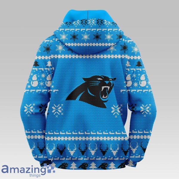 Carolina Panthers Christmas Hooded Sweater Product Photo 2