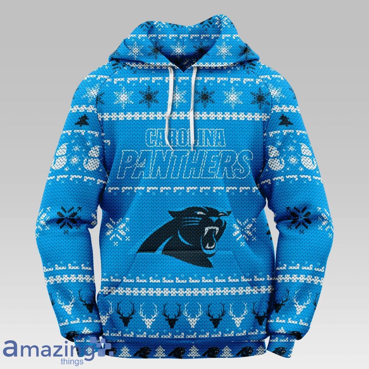 Carolina Panthers Christmas Hooded Sweater Product Photo 1