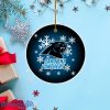 Carolina Panthers Christmas Merry Christmas Circle Ornament