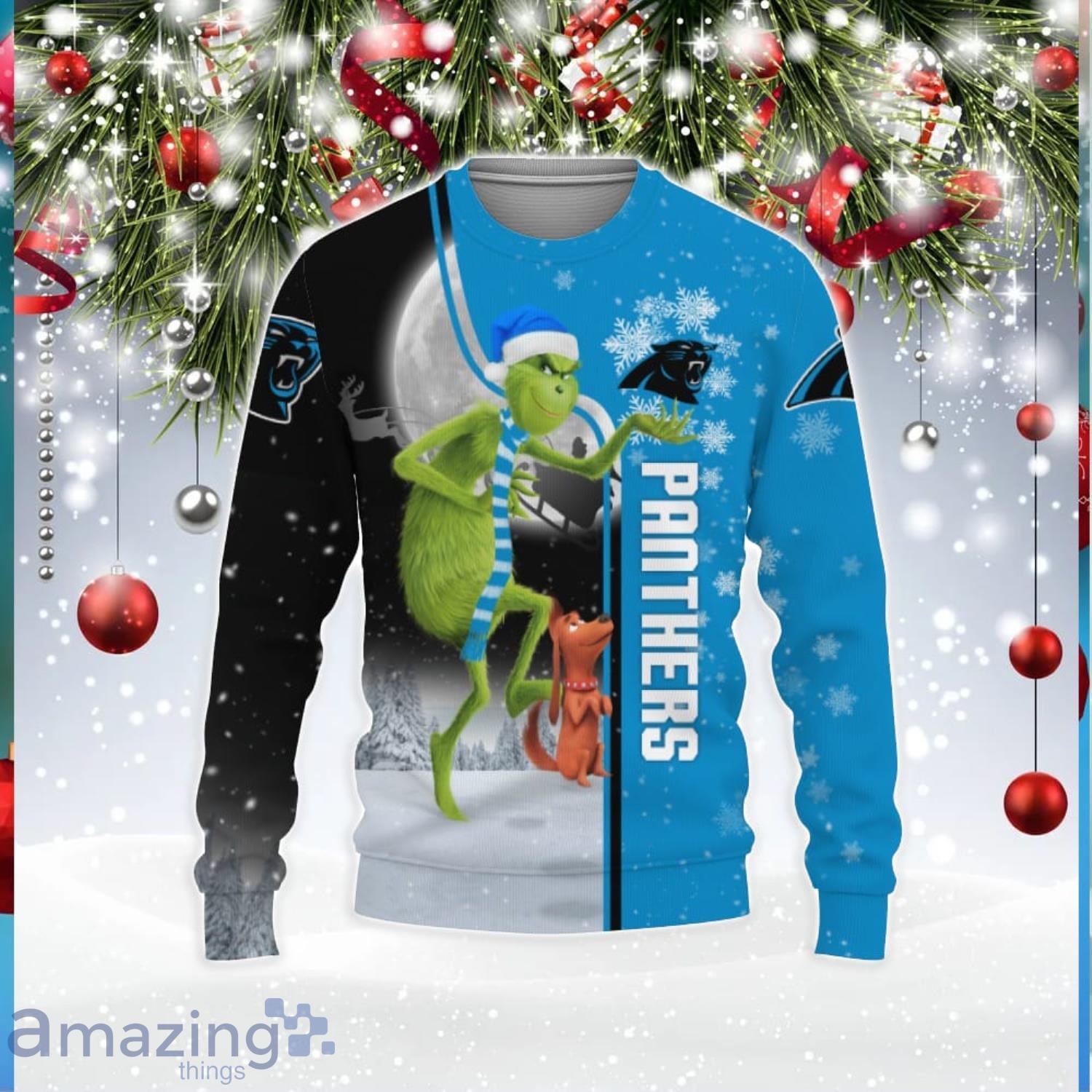 NFL Carolina Panthers Christmas All Over Print Family Knitted Sweater For  Men And Women - Limotees