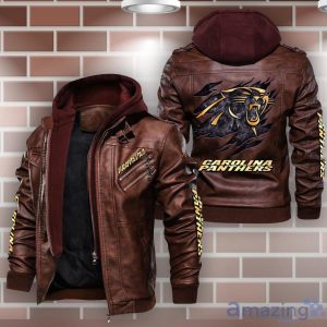 Carolina Panthers Leather Jacket For Fans Product Photo 2