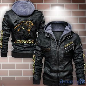 Carolina Panthers Leather Jacket For Fans Product Photo 1