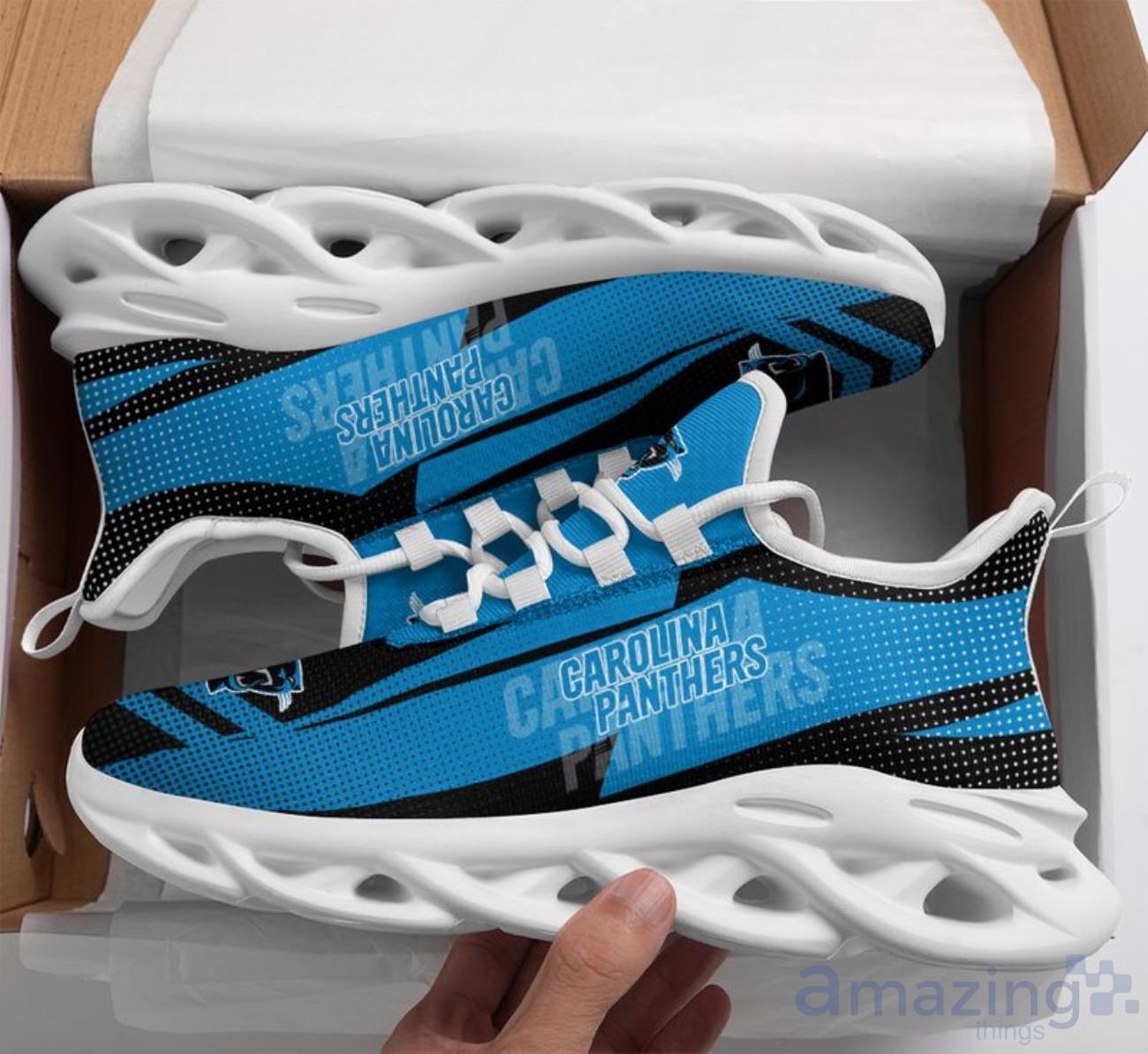 Carolina Panthers Max Soul Shoes Special Style For Men Women image Carolina Panthers Max Soul Shoes Special Style For Men Women Product Photo 2