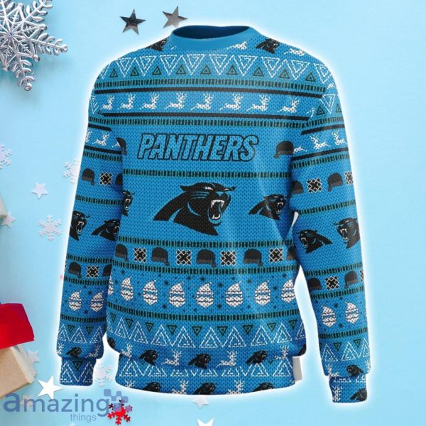 Handmade Fleece Panthers 13" Dog Outfit sweater (Smal