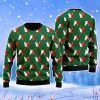 Cat Silhouettes Green Argyle Christmas Unisex Ugly Sweater