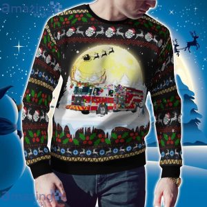 Charlotte County, Florida, Charlotte County Fire Department Christmas Ugly Sweater Xmas Christmas Holiday Gift Product Photo 2