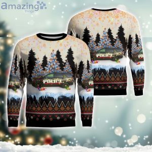 Cherry Valley Police, Cherry Valley, Illinois Christmas AOP Ugly Sweater Xmas Christmas Holiday Gift Product Photo 1