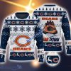 Chicago Bears Fans Logo Snowflake Pattern Ugly Christmas Sweater Navy