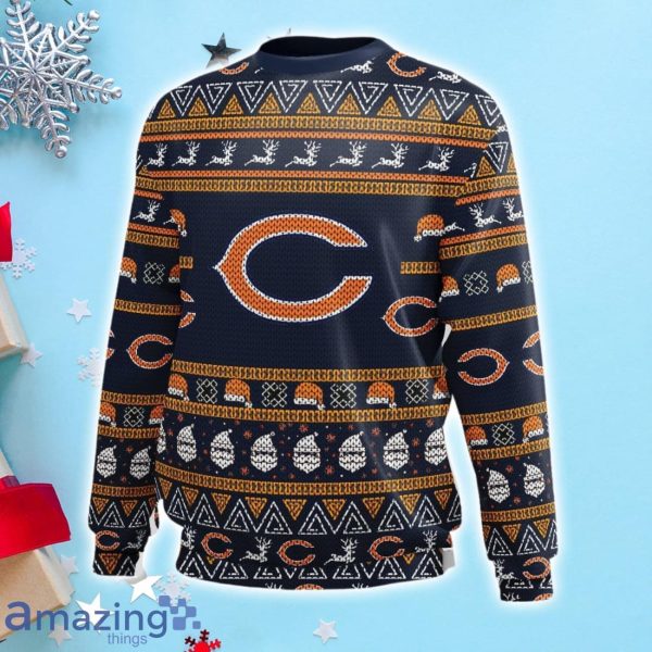 Chicago Bears Ugly Sweaters, Bears Ugly Christmas Sweater, Holiday Pajama  Set