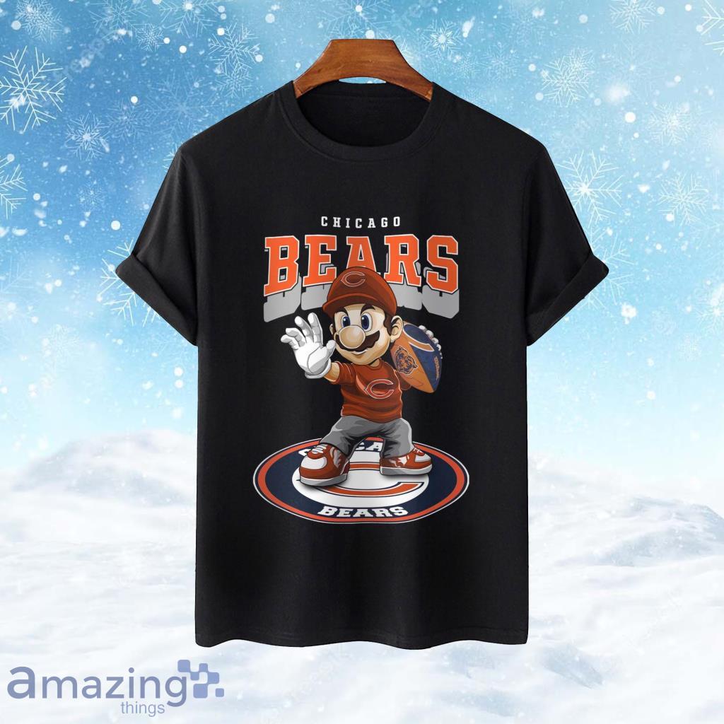 Custom Chicago Bears Black Hoodie 3D Charming Gifts For Bears Fans