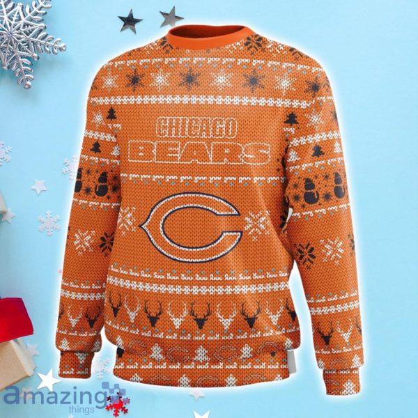 Chicago Bears Ugly Sweater Chicago Bears Vintage Personalized 3D Ugly  Christmas Sweater Presents Christmas For Men And Women - Freedomdesign