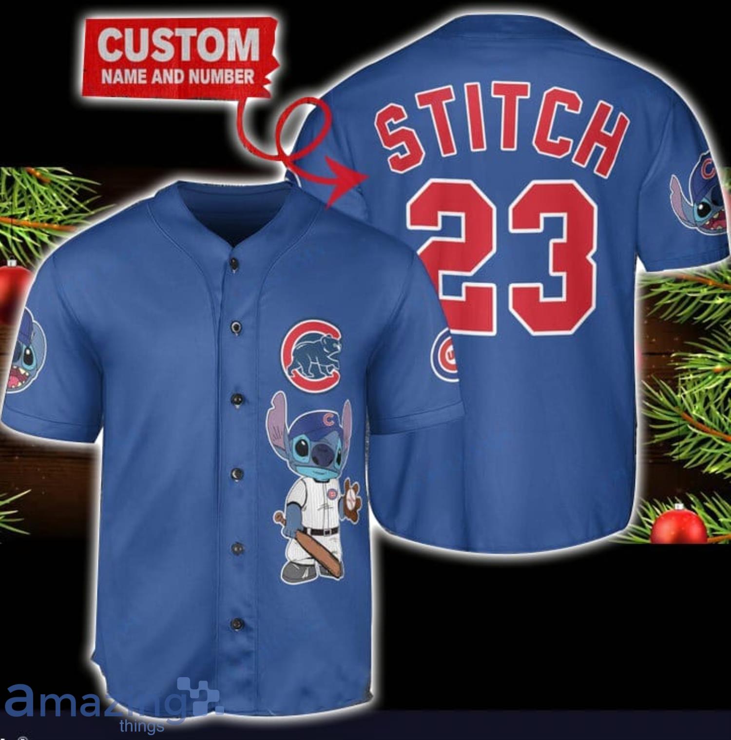 Chicago Cubs Personalized Name MLB Fans Stitch Baseball Jersey