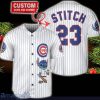 Chicago Cubs Personalized Name MLB Fans Stitch Baseball Jersey Shirt Striped Style