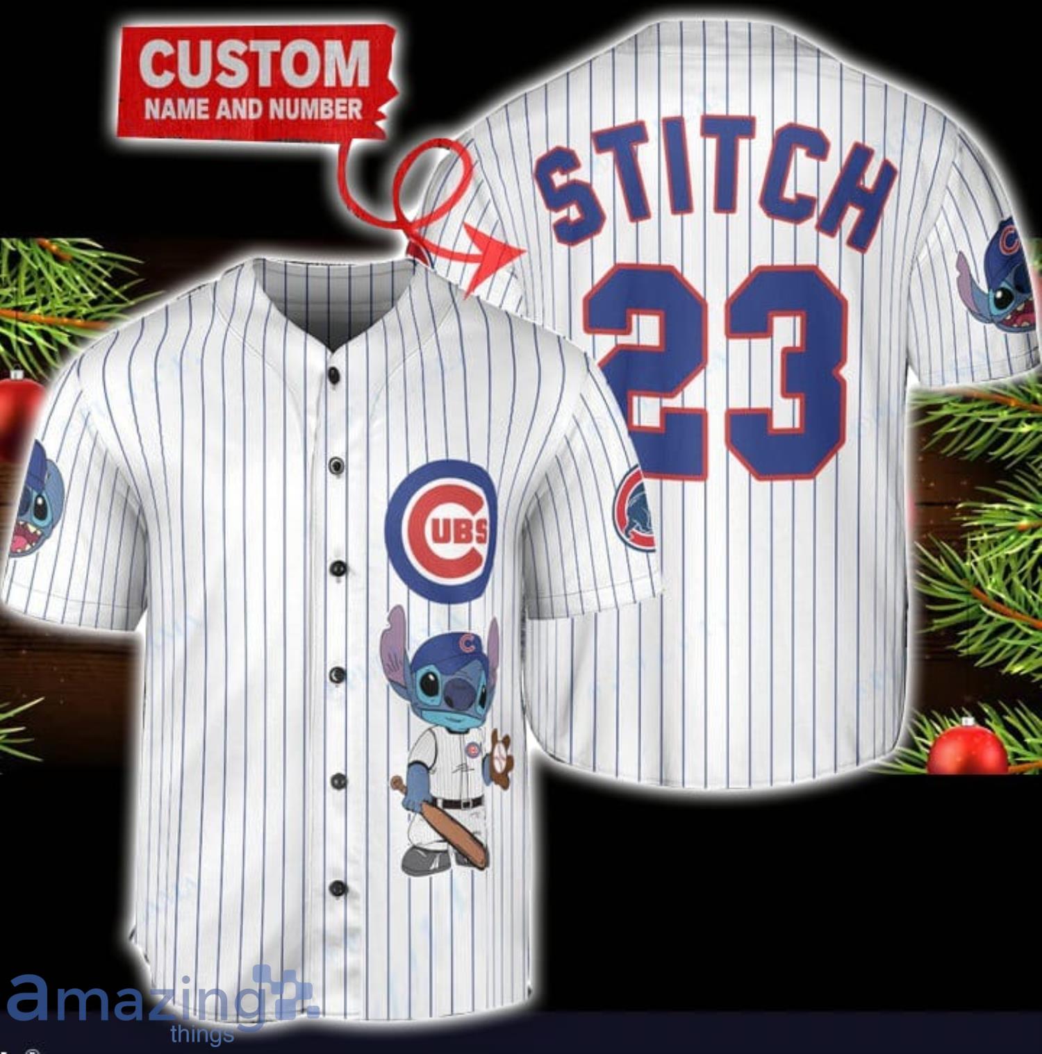 Personalized MLB Chicago Cubs team custom name and number shirt