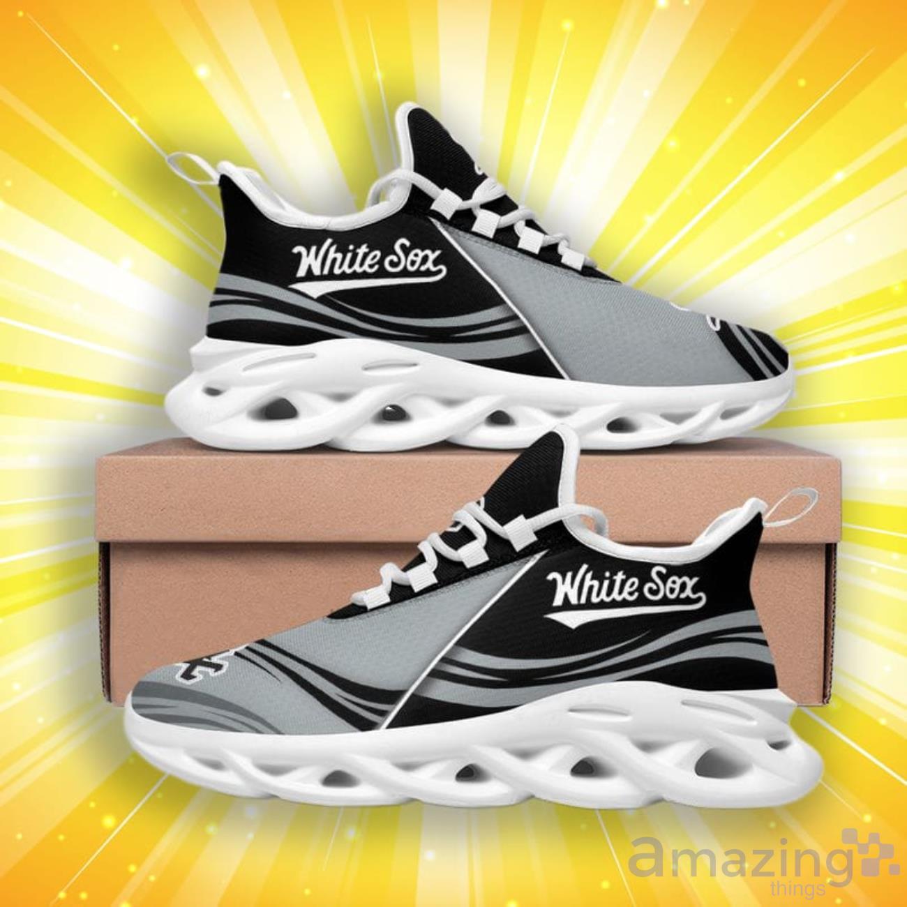 Chicago White Sox Max Soul Shoes Special Style For Real Fans image Chicago White Sox Max Soul Shoes Special Style For Real Fans Product Photo 4