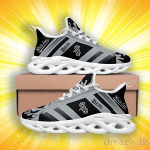 Chicago White Sox Stripe And Fire Pattern Max Soul Shoes Special Style For Fans Product Photo 4