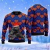 Christmas Black Cat In Heart Love Christmas Unisex Ugly Sweater