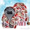 Christmas Cat Fleece Zip Hoodie