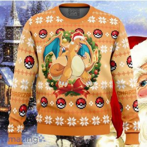 Christmas Charizard Pokemon Ugly Christmas Sweater Impressive Gift For Men And Women Product Photo 1